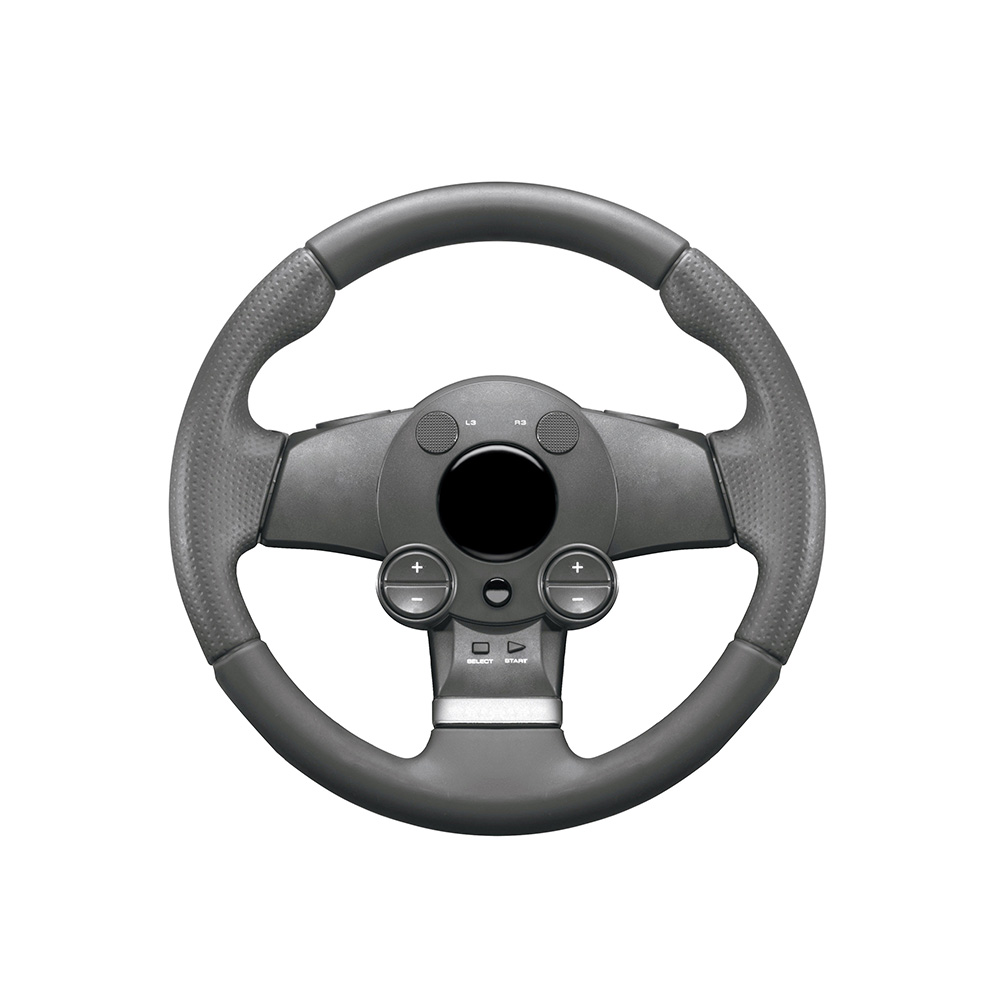 Premium Gray Leather Steering Wheel